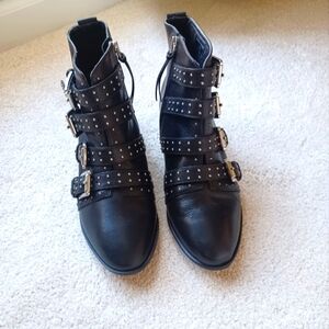 Rebecca Minkoff studded, buckle booties